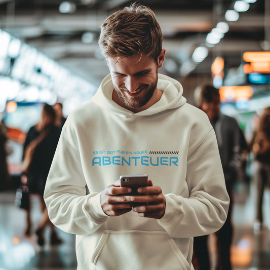 Abenteuer Premium Hoodie - Mit Taschendruck