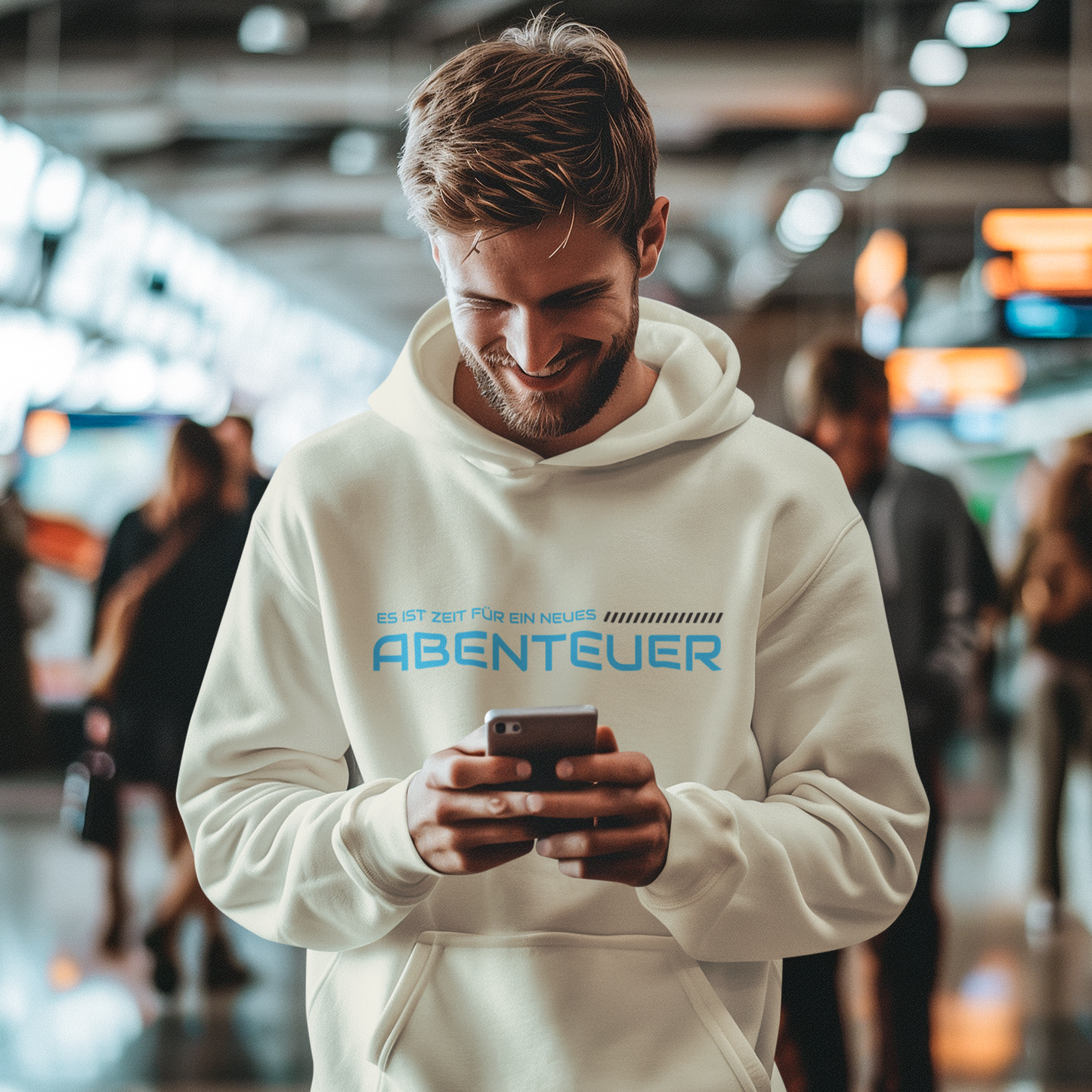 Abenteuer Premium Hoodie - Mit Taschendruck